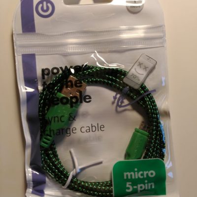 Micro USB Android Sync & Charger Cable – Green